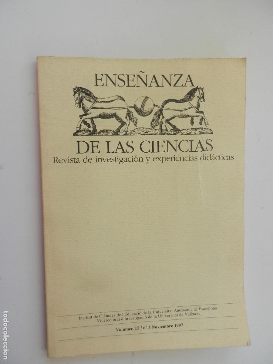 Coleccionismo de Revistas y Peri&oacute;dicos: ENSE&Ntilde;ANZA DE LAS CIENCIAS ,REVISTA DE INVESTIGACION Y EXPERIENCIAS DID&Aacute;CTICAS-VOL 15- N&ordm; 3 -11-1997