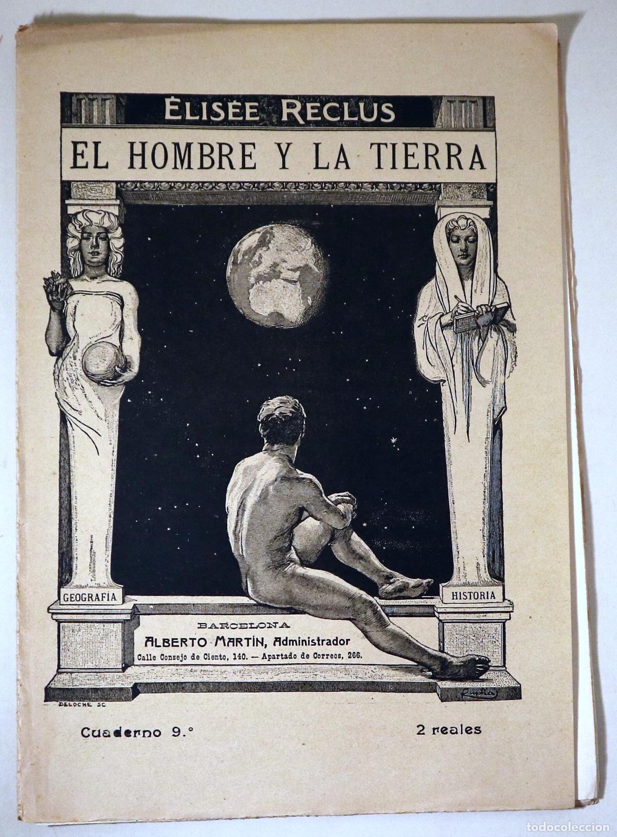 Collezionismo di Riviste e Giornali: RECLUS, &Eacute;lis&eacute;e - EL HOMBRE Y LA TIERRA N&ordm; 9 - Barcelona s/f - Ilustrado