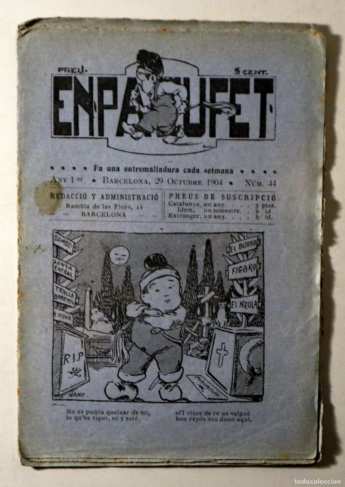 Coleccionismo de Revistas y Peri&oacute;dicos: EN PATUFET N&ordm; 44 - Barcelona 1904 - Il&middot;lustrat
