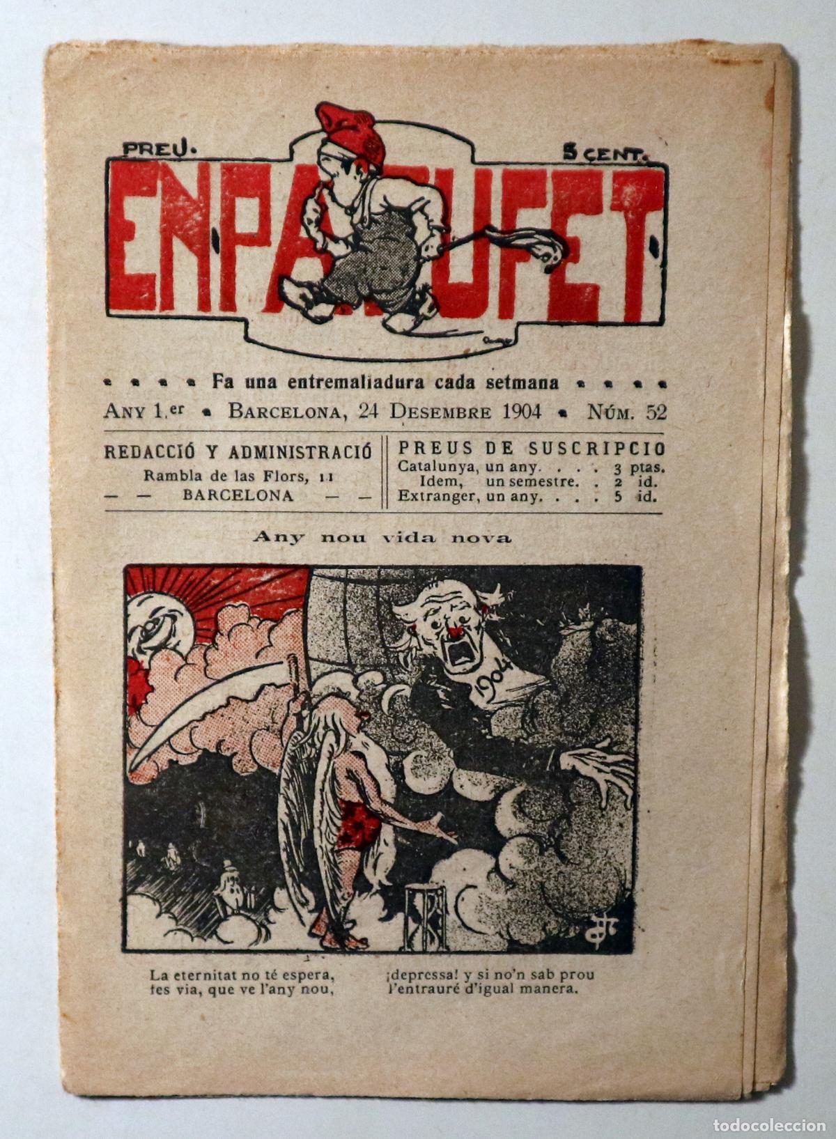 Coleccionismo de Revistas y Peri&oacute;dicos: EN PATUFET N&ordm; 52 - Barcelona 1904 - Il&middot;lustrat