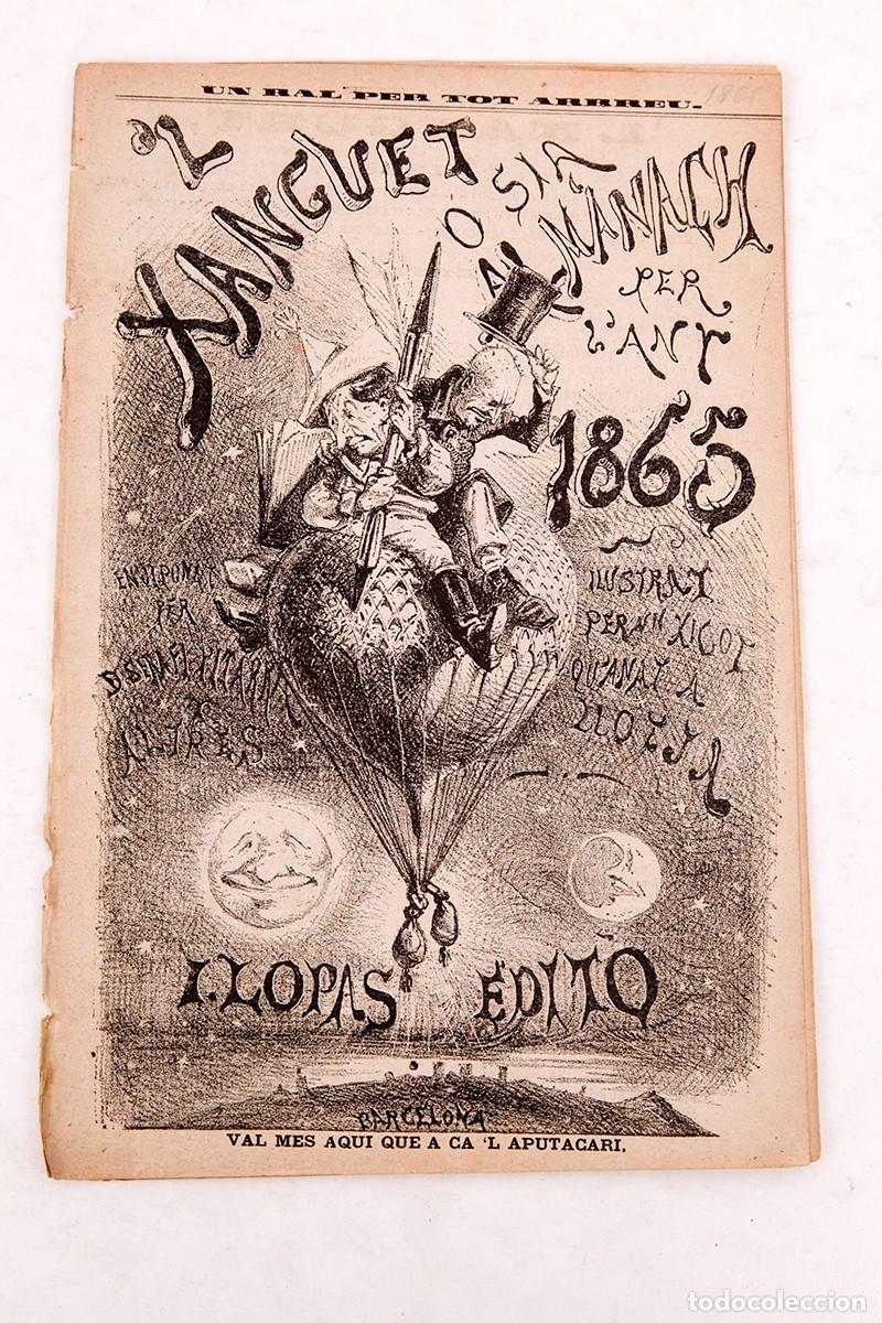 Coleccionismo de Revistas y Peri&oacute;dicos: LO XANGUET - 1865 - ALMANACH PER L'ANY