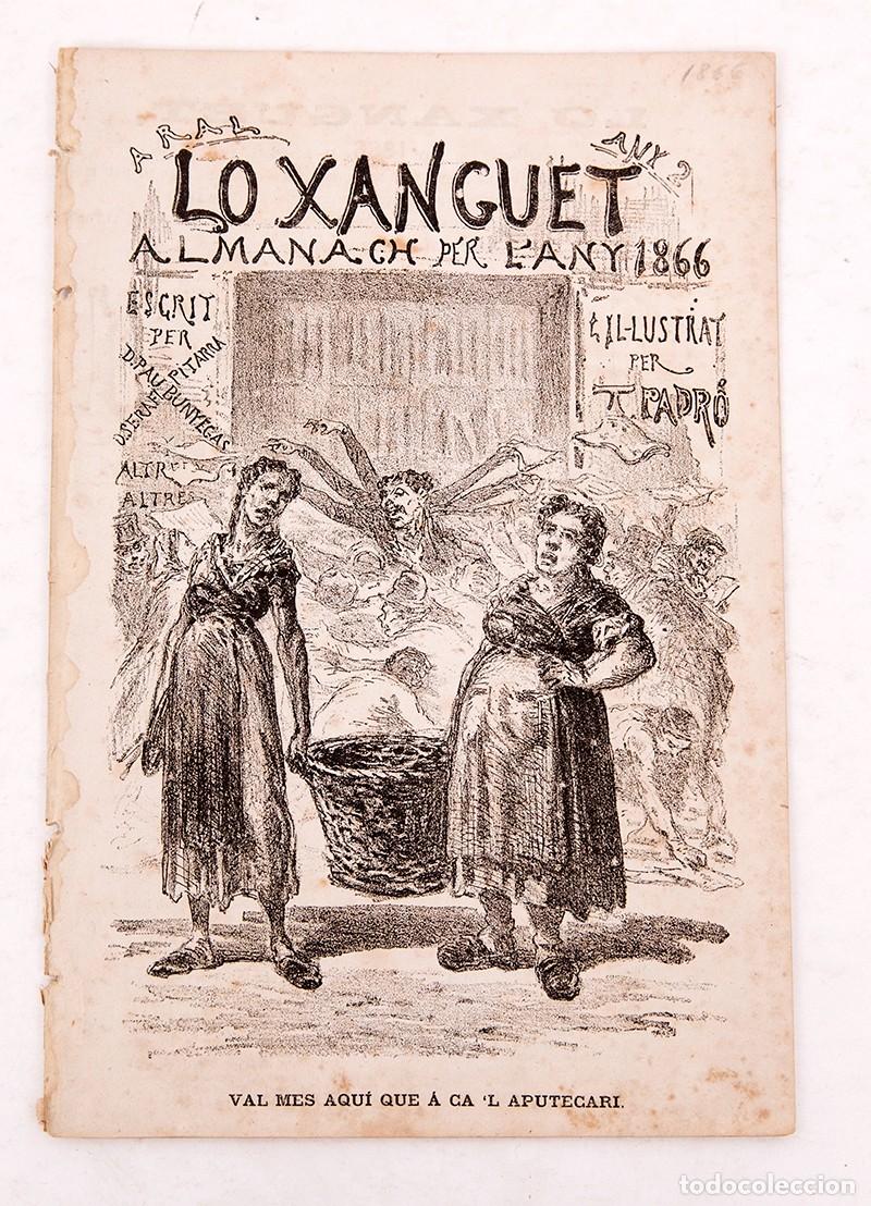 Coleccionismo de Revistas y Peri&oacute;dicos: LO XANGUET - 1866 - ALMANACH PER L'ANY
