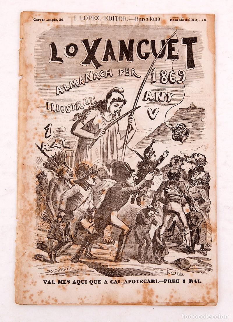 Coleccionismo de Revistas y Peri&oacute;dicos: LO XANGUET - 1869 - ALMANACH PER L'ANY