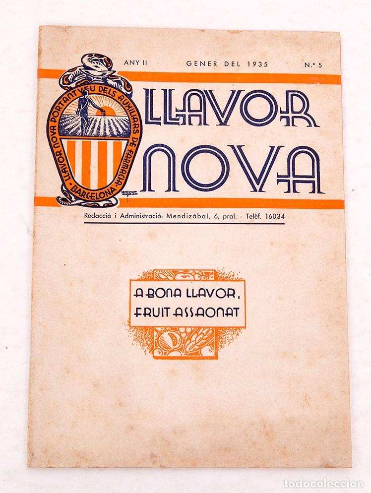 Coleccionismo de Revistas y Peri&oacute;dicos: LLAVOR NOVA - 1935 - ANY 2 NUM 5 - PORTANVEU DELS AUXILIARS DE FARMACIA