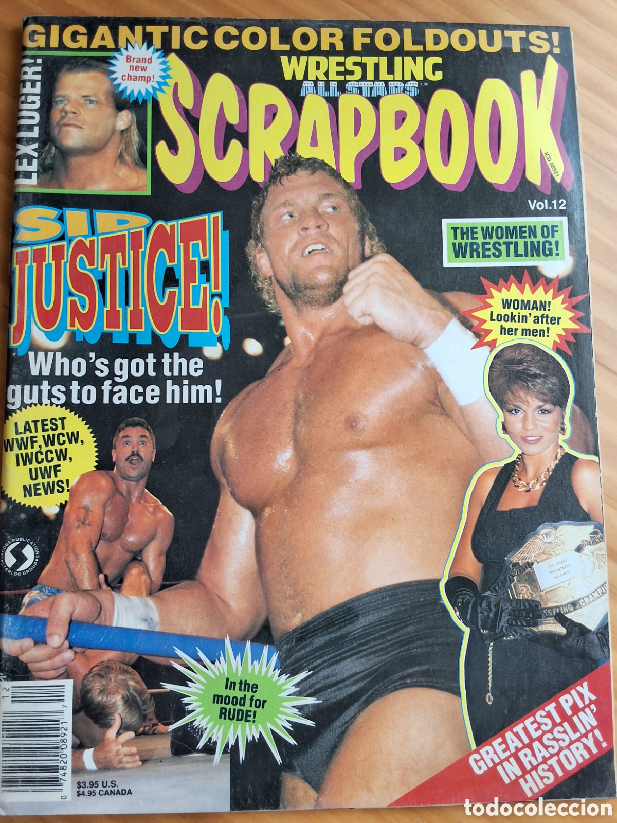 Coleccionismo de Revistas y Peri&oacute;dicos: Scrapbook wrestling revista americana n&uacute;mero 12 incluye p&oacute;ster desplegable