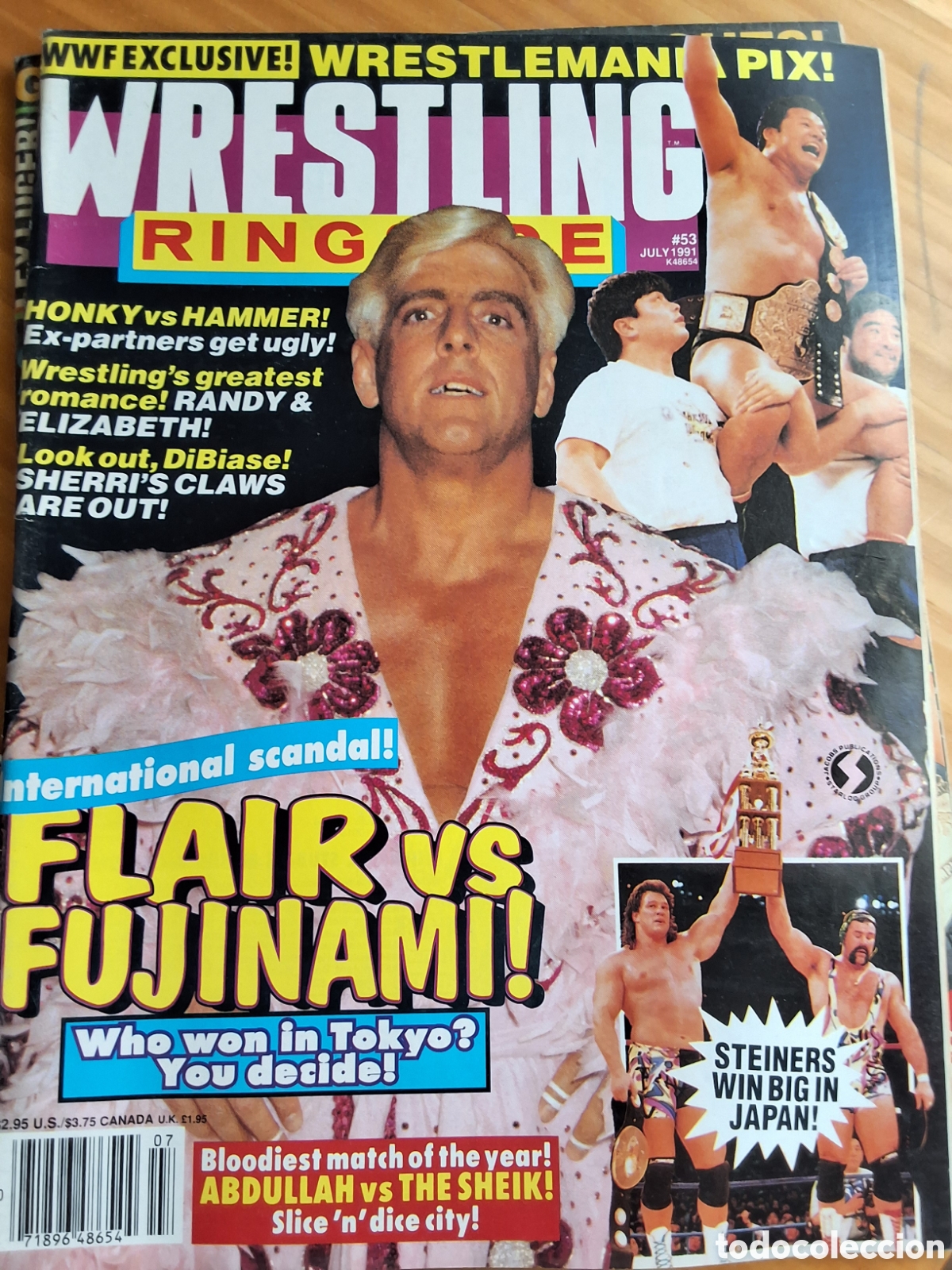 Coleccionismo de Revistas y Peri&oacute;dicos: Wrestling ring side revista lucha americana a&ntilde;o 1991/7