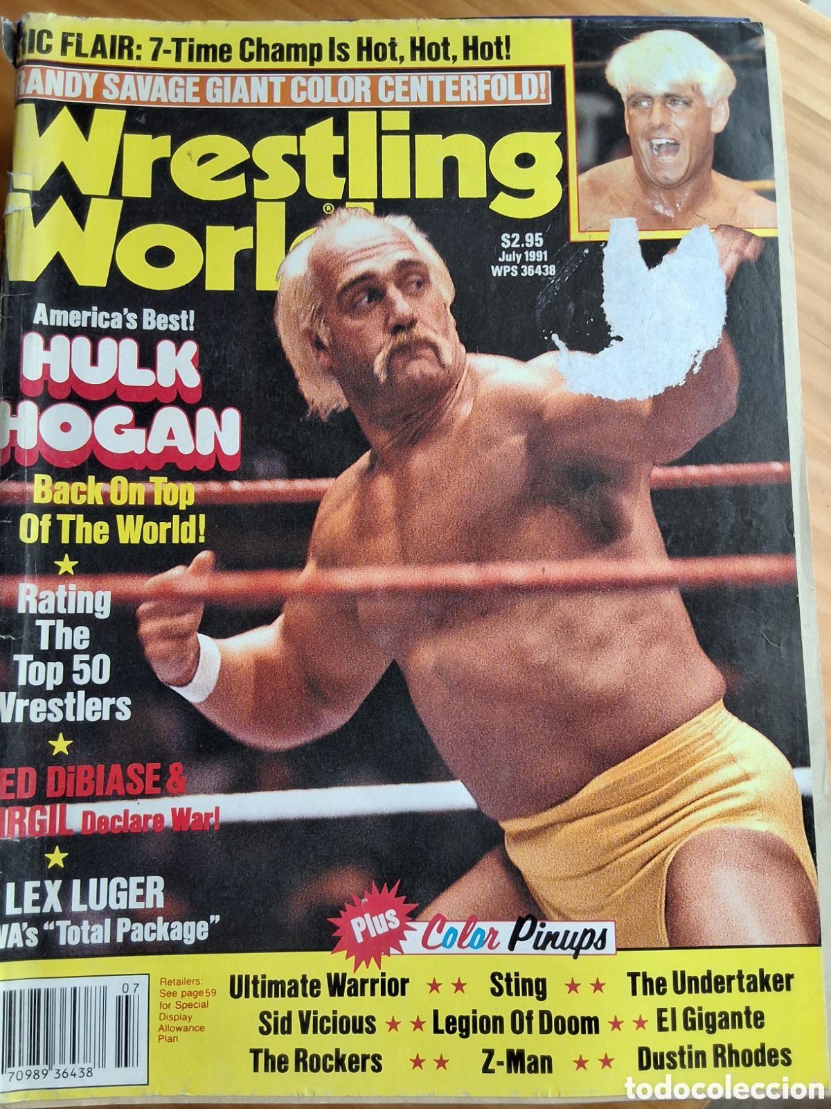 Coleccionismo de Revistas y Peri&oacute;dicos: Wrestling world revista americana 1991/7 incluye p&oacute;ster