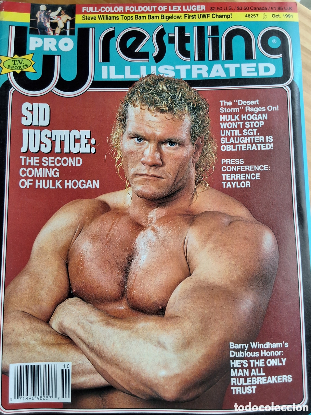 Coleccionismo de Revistas y Peri&oacute;dicos: Wrestling illustrated revista americana 1991/10