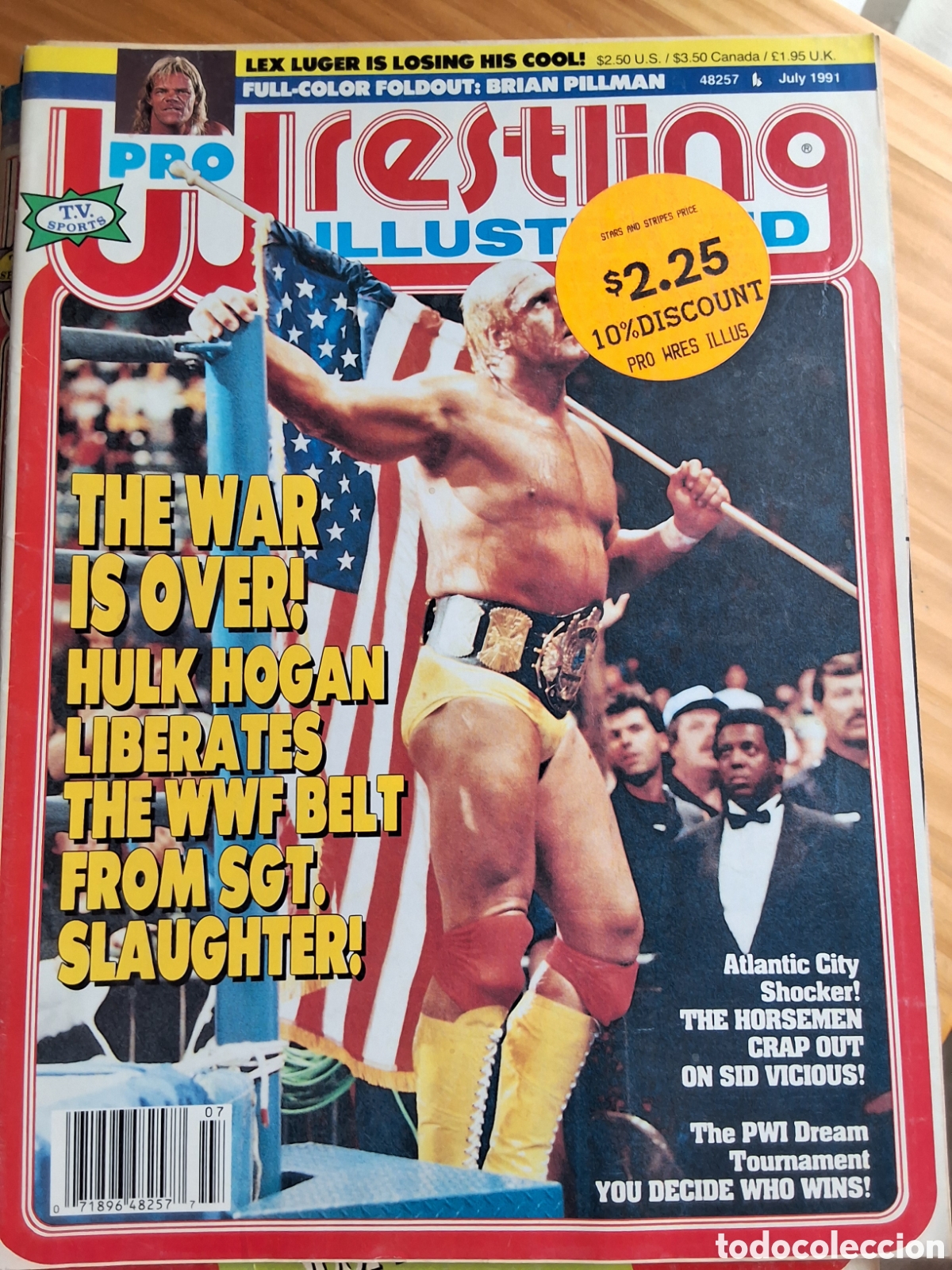 Coleccionismo de Revistas y Peri&oacute;dicos: Wrestling illustrated revista americana 1991/7