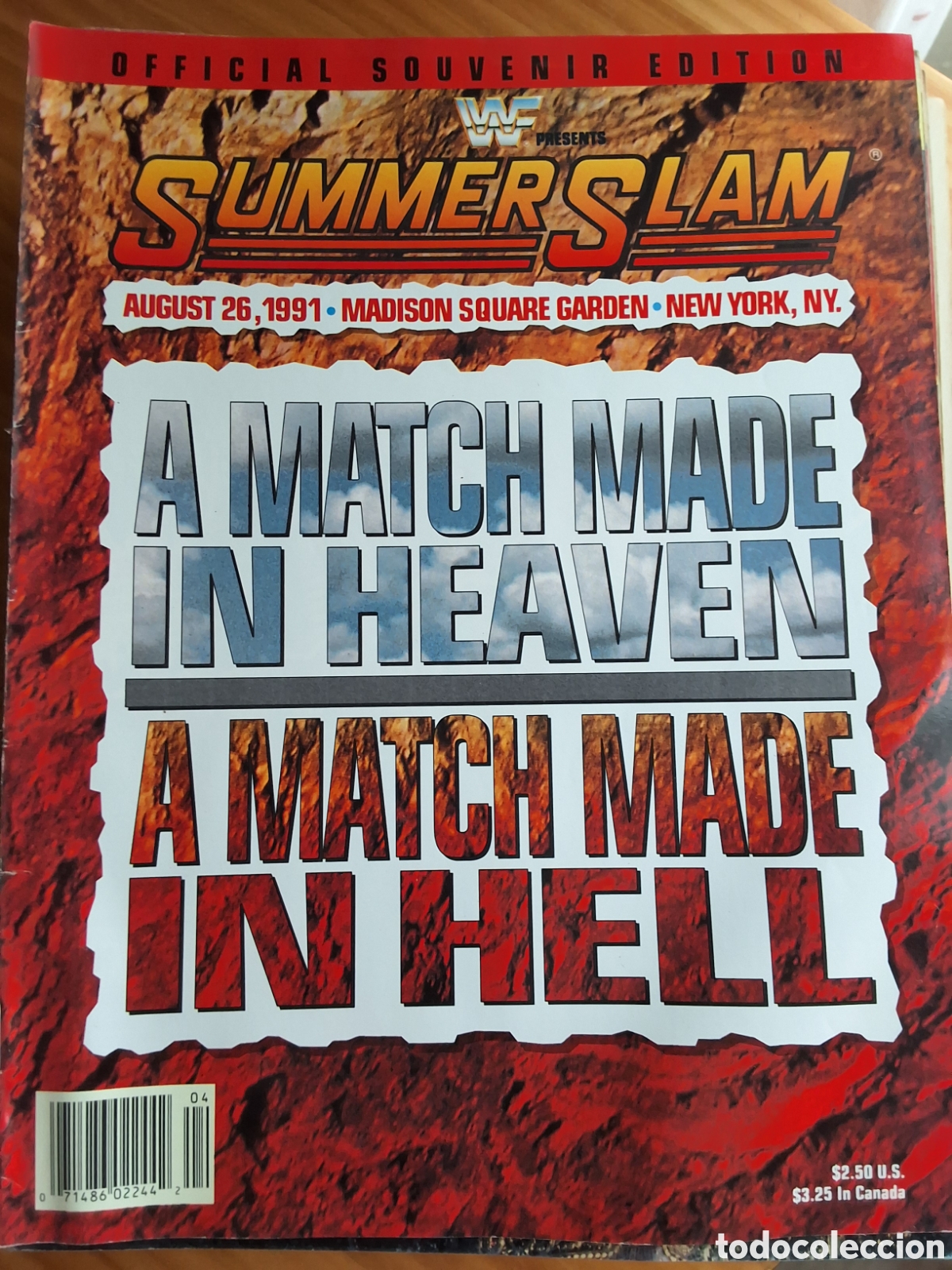 Collection Magazines and Newspapers: WF Summer slam revista lucha americana cat&aacute;logo merchandise 1991/8