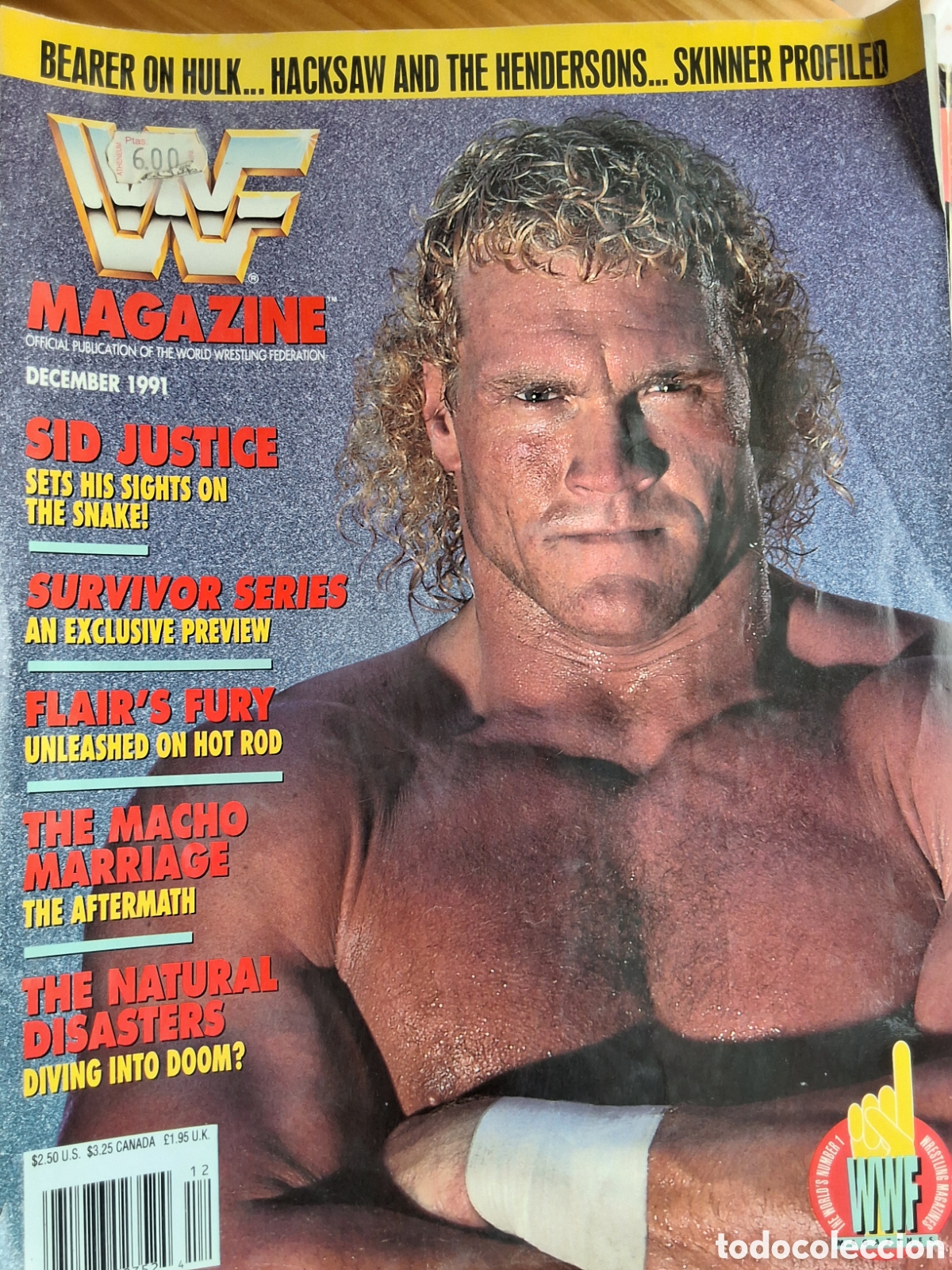 Coleccionismo de Revistas y Peri&oacute;dicos: WF revista lucha americana 1991/12 incluye merchandise