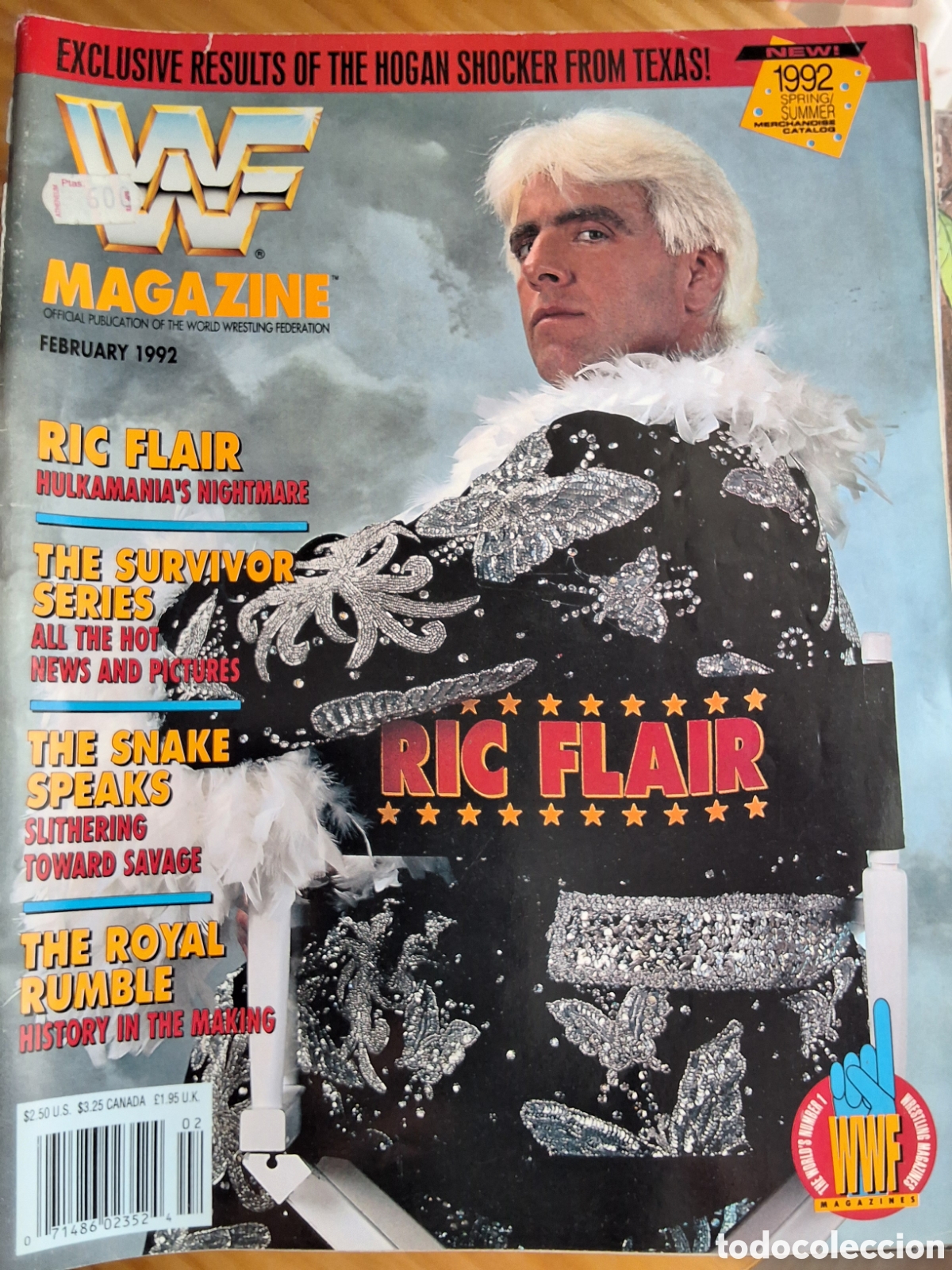 Coleccionismo de Revistas y Peri&oacute;dicos: WF revista lucha americana 1992/2 incluye catalogo merchandise
