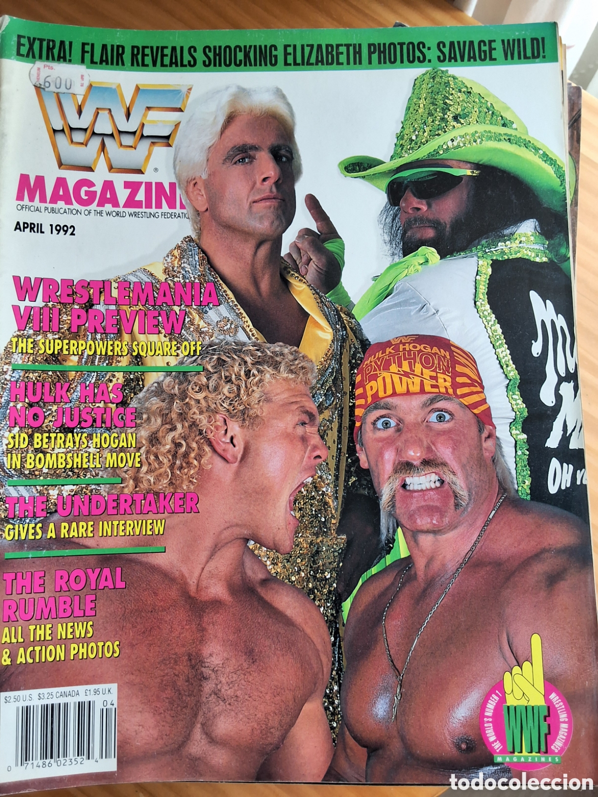 Coleccionismo de Revistas y Peri&oacute;dicos: WF revista lucha americana 1992/4 incluye catalogo merchandise