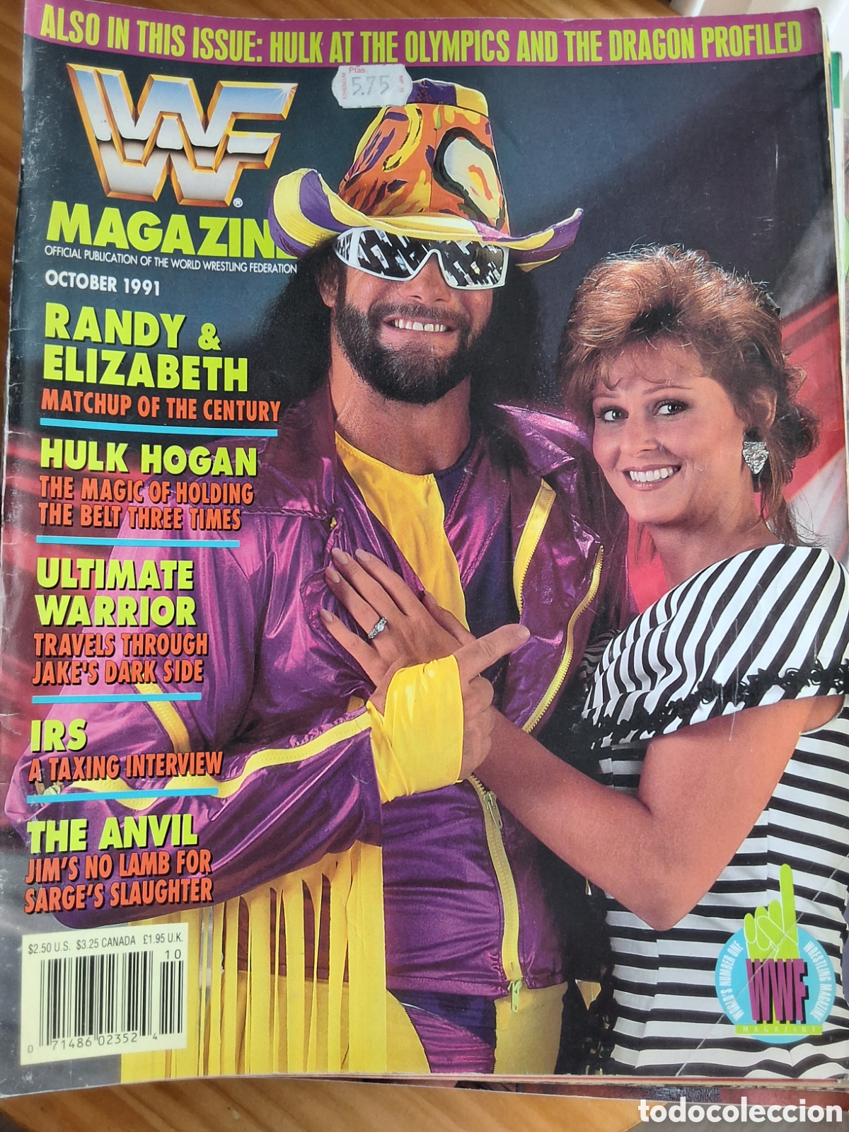 Coleccionismo de Revistas y Peri&oacute;dicos: WF revista lucha americana 1991/10 incluye catalogo merchandise