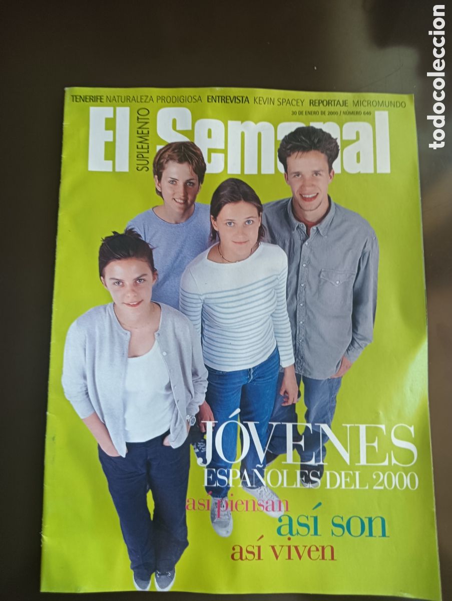 Coleccionismo de Revistas y Peri&oacute;dicos: EL SEMANAL SUPLEMENTOJOVENES ESPA&Ntilde;OLES DEL 2000 N&ordm; 640 ENERO 2000