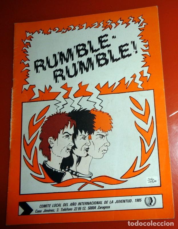 Coleccionismo de Revistas y Peri&oacute;dicos: RARO BOLETIN REVISTA COMIT&Eacute; JUVENTUD ZARAGOZA A&ntilde;o 1985 RUMBLE. FOTOGRAFIA COM&Iacute;C ALBERTO CALVO TEATRO