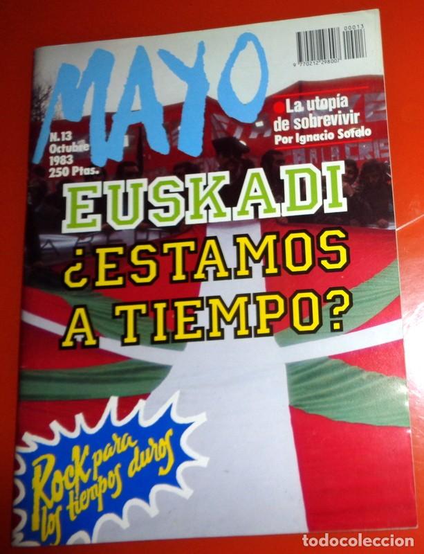Coleccionismo de Revistas y Peri&oacute;dicos: RARA REVISTA MAYO N&ordm;13 Octubre 1983. POL&Iacute;TICA EUSKADI ETA TERRORISMO. ROCK PUNK HEAVY ALASKA.