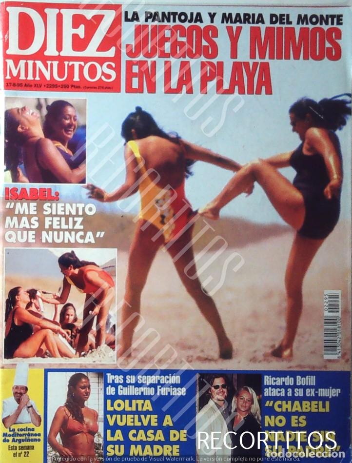Coleccionismo de Revistas y Peri&oacute;dicos: RECORTE PORTADA ISABEL PANTOJA MARIA DEL MONTE CA&Ntilde;OS DE MECA PAULINA RUBIO