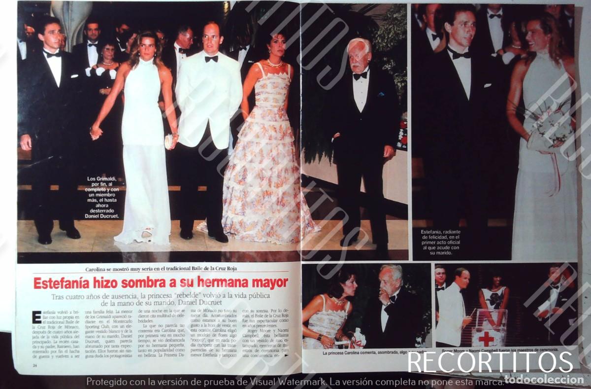 Coleccionismo de Revistas y Peri&oacute;dicos: CAROLINA DE MONACO ESTEFANIA BAILE DE LA CRUZ ROJA NAOMI CAMPBELL ROGER MOORE 007