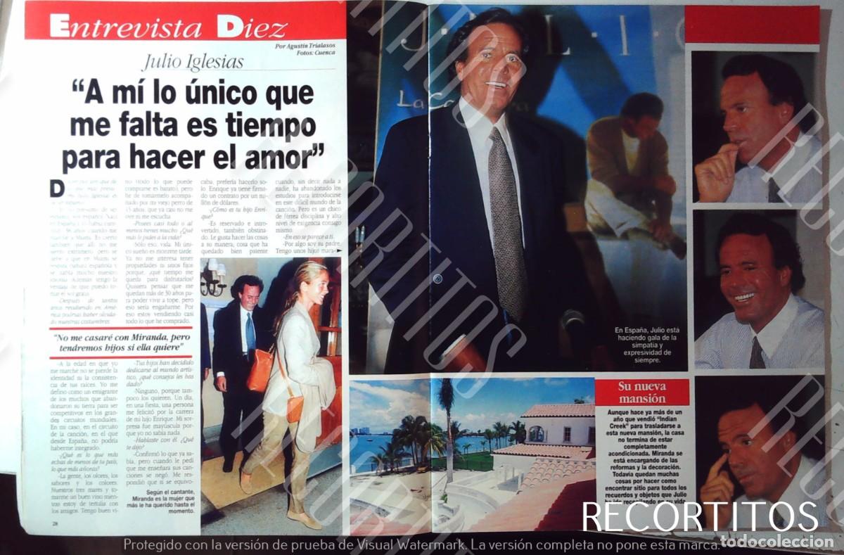 Coleccionismo de Revistas y Peri&oacute;dicos: JULIO IGLESIAS MIRANDA RICARDO BOFILL CHABELI RICHARD GERE SEAN CONNERY JULIA ORMOND EL PRIMER CABA