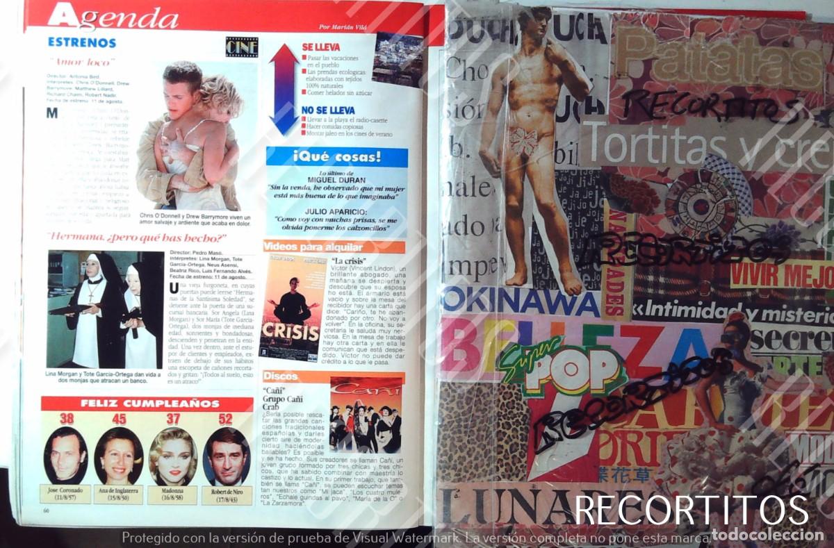 Coleccionismo de Revistas y Peri&oacute;dicos: LINA MORGAN CA&Ntilde;I CHRIS ODONELL DREW BARRYMORE MADONNA JOSE CORONADO