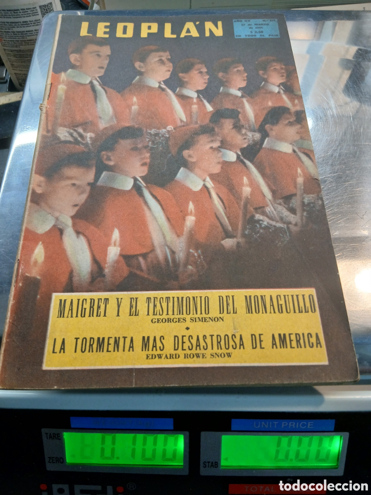 Coleccionismo de Revistas y Peri&oacute;dicos: LEOPLAN A&Ntilde;O XX NRO 474 .17 DE MARZO DE 1954
