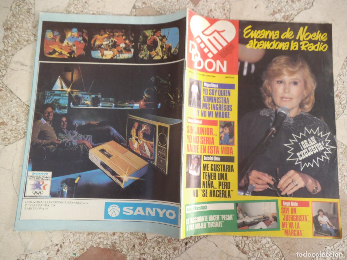 Coleccionismo de Revistas y Peri&oacute;dicos: revista don amigos n&ordm; 2, encarna de noche, miguel bose, rocio durcal, luis del olmo, angel nieto