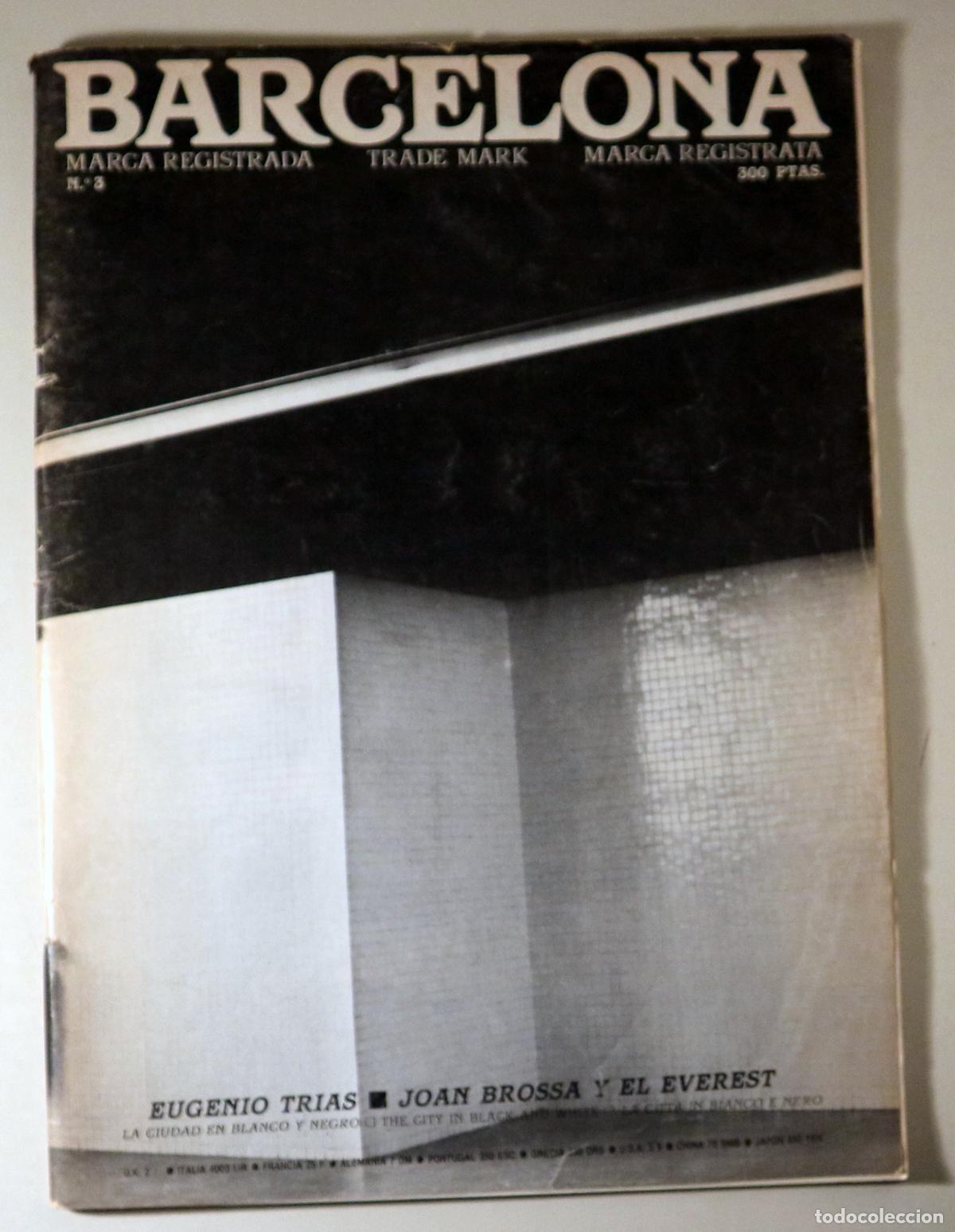 Colecionismo de Revistas e Jornais: (Tr&iacute;as, Eugenio - Brossa, Joan) - BARCELONA Marca Registrada N&ordm; 3 - Barcelona 1985 - Ilustrado