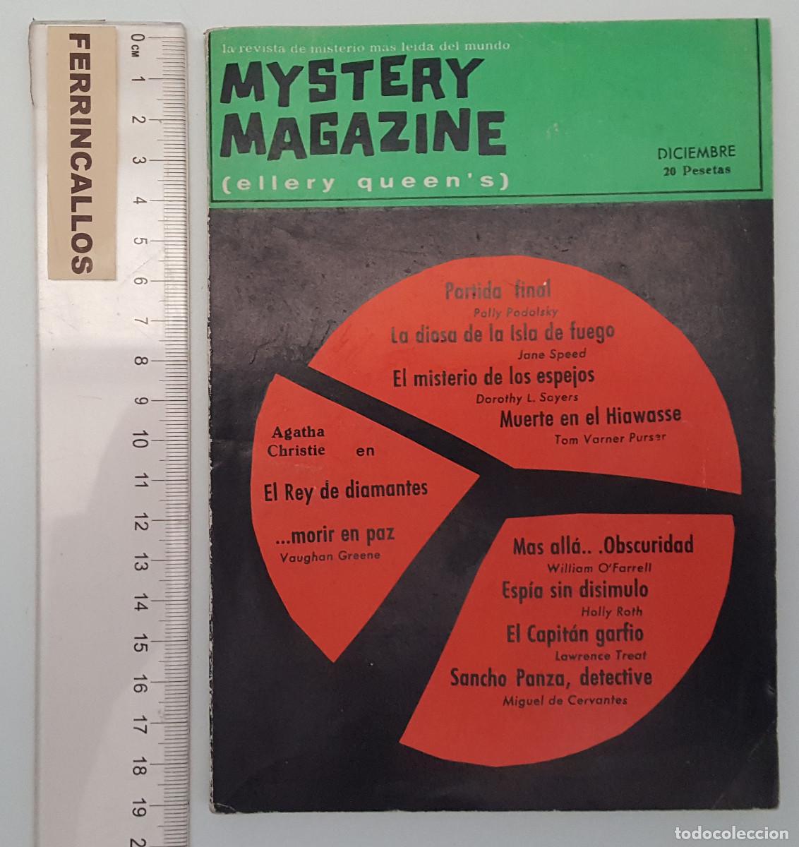 Coleccionismo de Revistas y Peri&oacute;dicos: REVISTA DE MISTERIO MYSTERY MAGAZINE (ELLERY QUEEB'S) DICIEMBRE 1964, VER SUMARIO