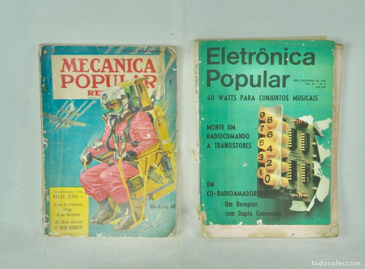 Coleccionismo de Revistas y Peri&oacute;dicos: 2 Revistas, Electonica popular y Mec&aacute;nica Popular