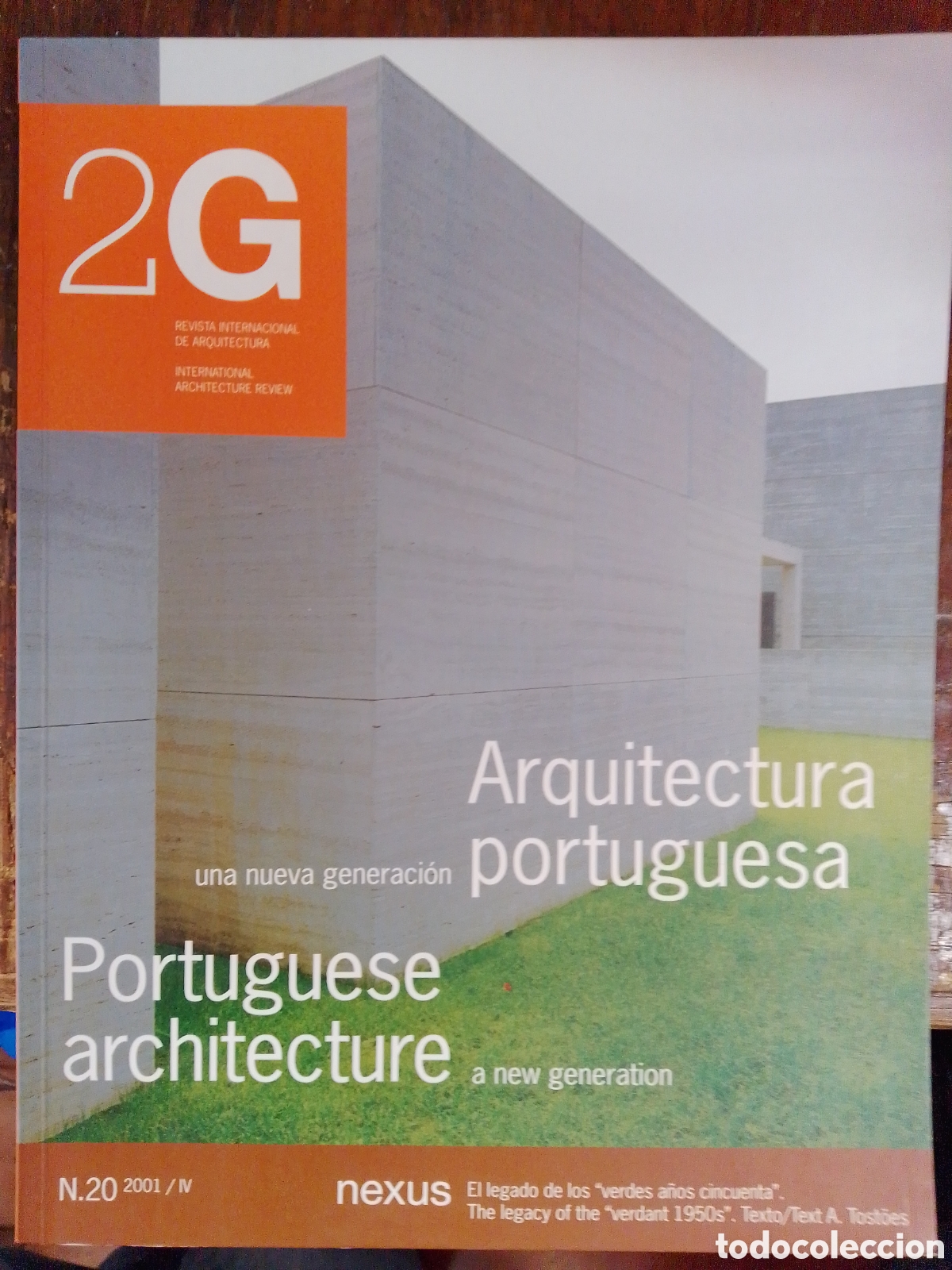 Coleccionismo de Revistas y Peri&oacute;dicos: 2G. REVISTA INTERNACIONAL DE ARQUITECTURA. N. 20. GUSTAVO GILI. 2001