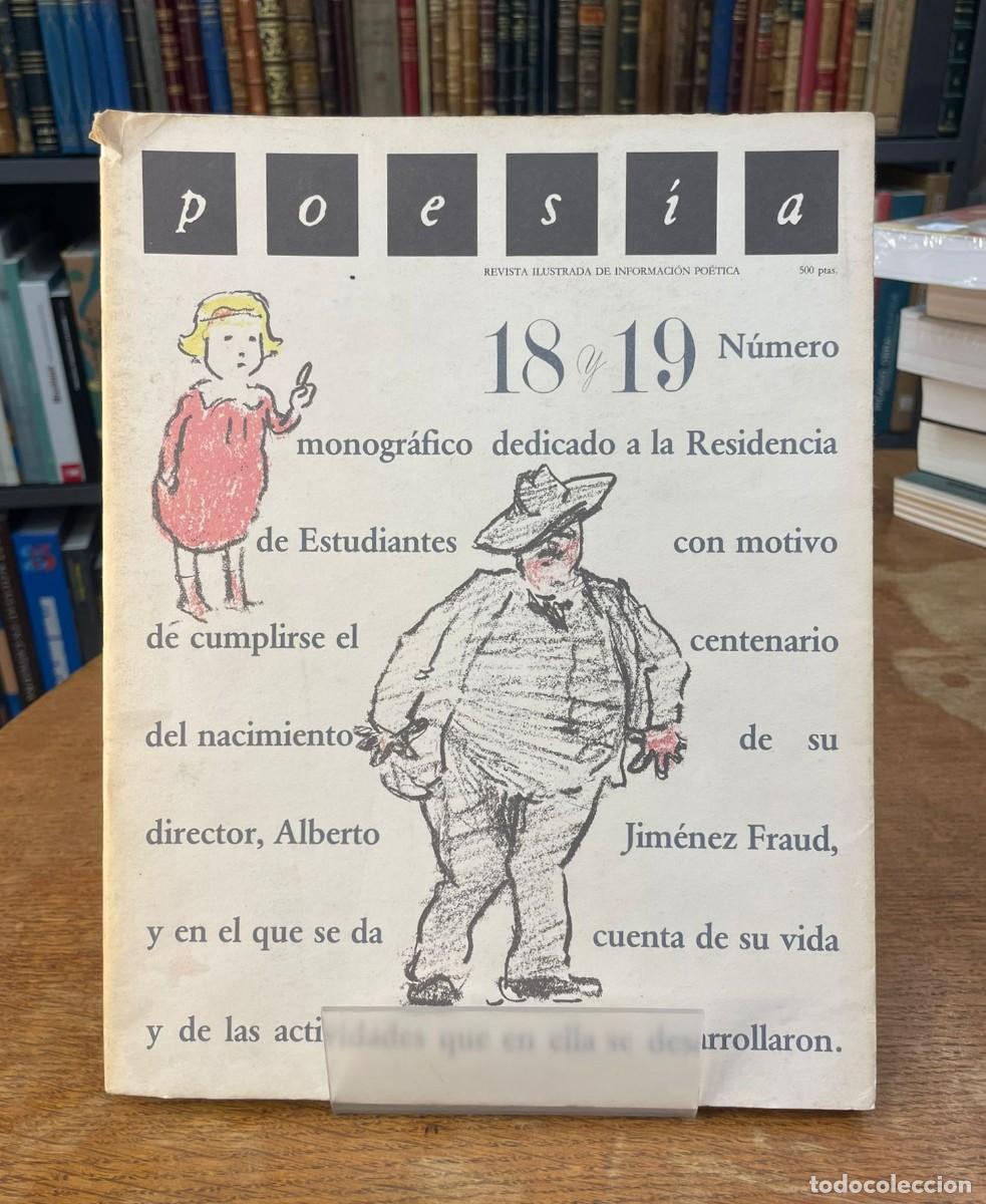 Coleccionismo de Revistas y Peri&oacute;dicos: POES&Iacute;A. N&ordm; 18 & 19. MONOGR&Aacute;FICO RESIDENCIA DE ESTUDIANTES. 1984. MADRID.