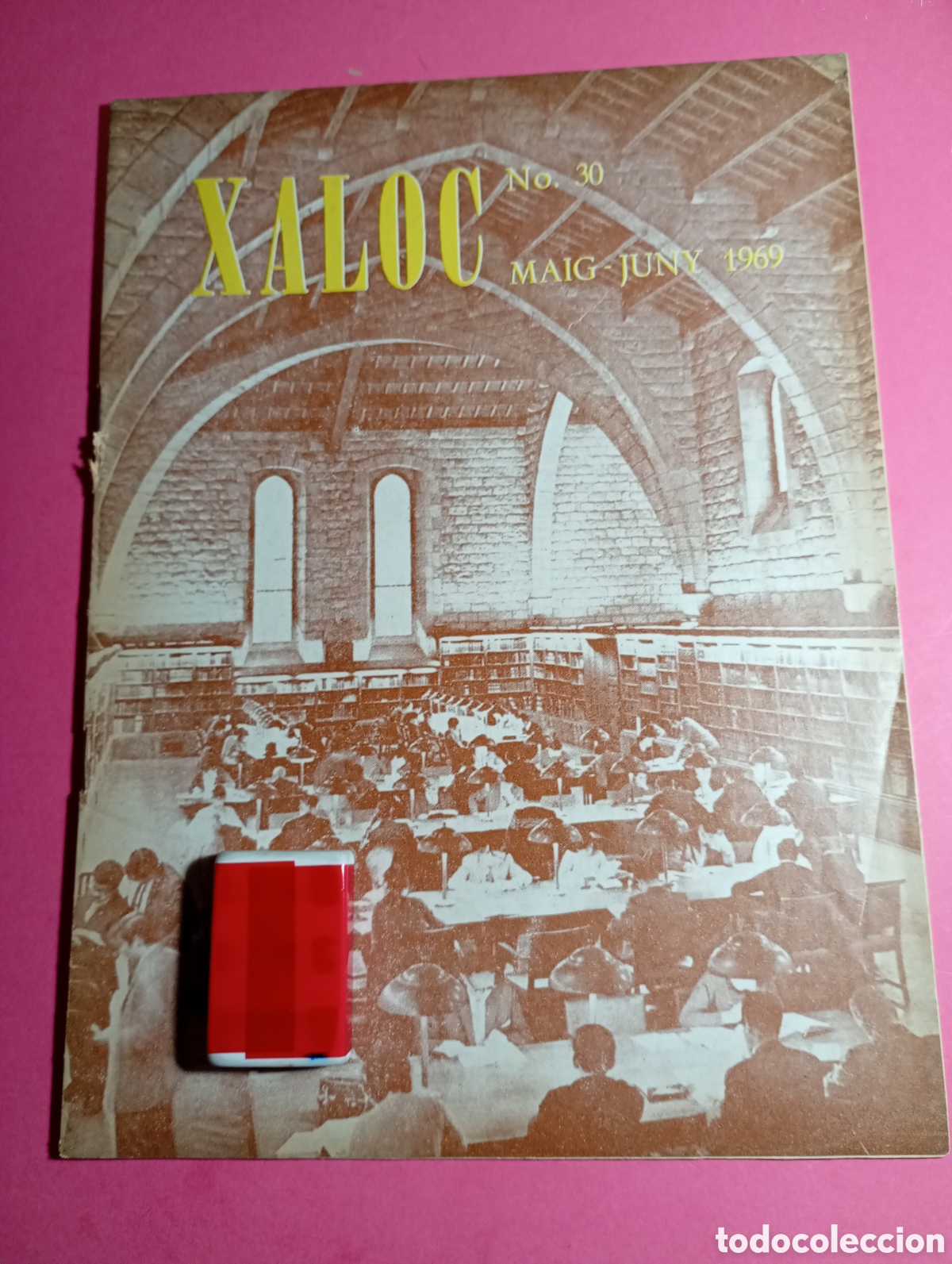 Coleccionismo de Revistas y Peri&oacute;dicos: LA BIBLIOTECA DE CATALUNYA REPR. JOAN GIMENEZ ''XALOC'' REVISTA EXILI N&ordm; 30 5-6 1969 SUMARI A FOTO 2