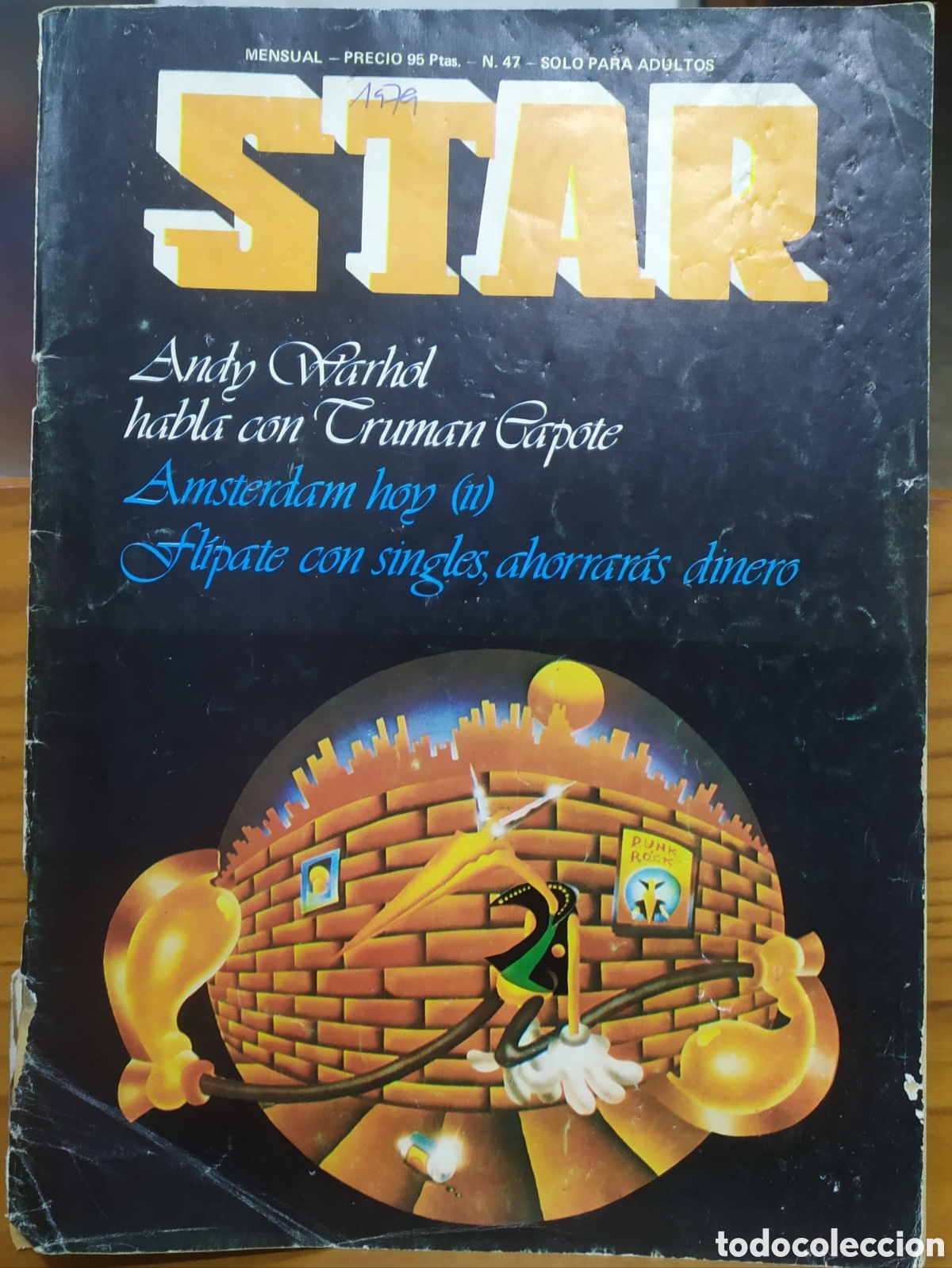Coleccionismo de Revistas y Peri&oacute;dicos: Revista contracultural underground del a&ntilde;o 1979, Star n&uacute;mero 47, c&oacute;mic, Harwol habla con Capote, Am