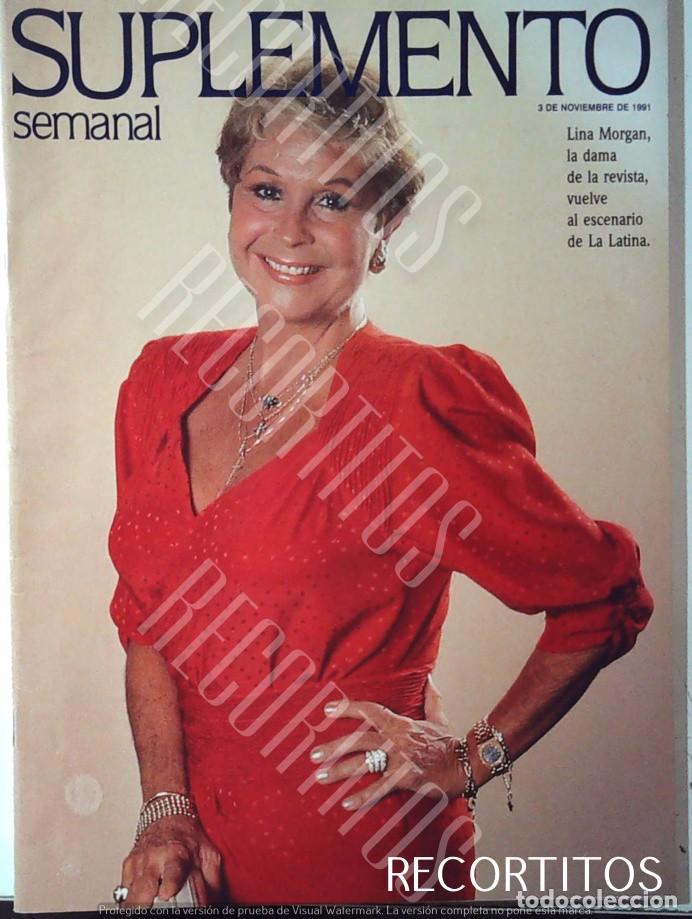 Coleccionismo de Revistas y Peri&oacute;dicos: RECORTE PORTADA LINA MORGAN