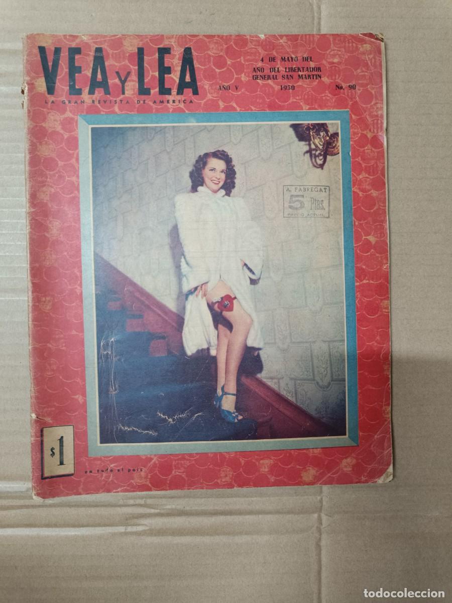 Coleccionismo de Revistas y Peri&oacute;dicos: ANTIGUA REVISTA DE AMERICA VEA Y LEA, ARGENTINA 1950, FUTBOL RIFLE PIELES ACTRICES -P3