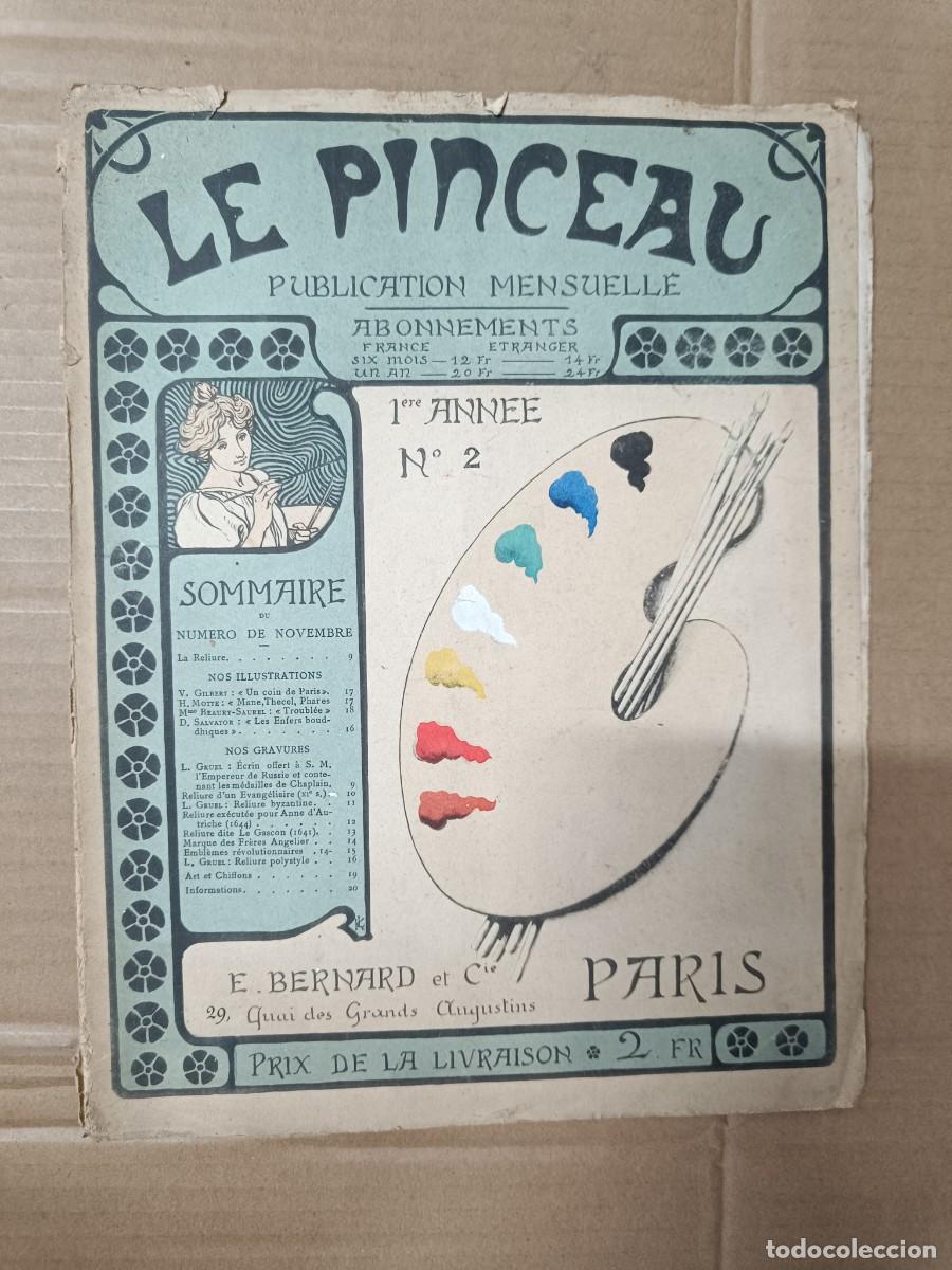 Coleccionismo de Revistas y Peri&oacute;dicos: ANTIGUA REVISTA FRANCESA LE PINCEAU, ENCUADENADO, GRABADOS, ILUSTRACIONES, ARTE, PPS S. XX -P3