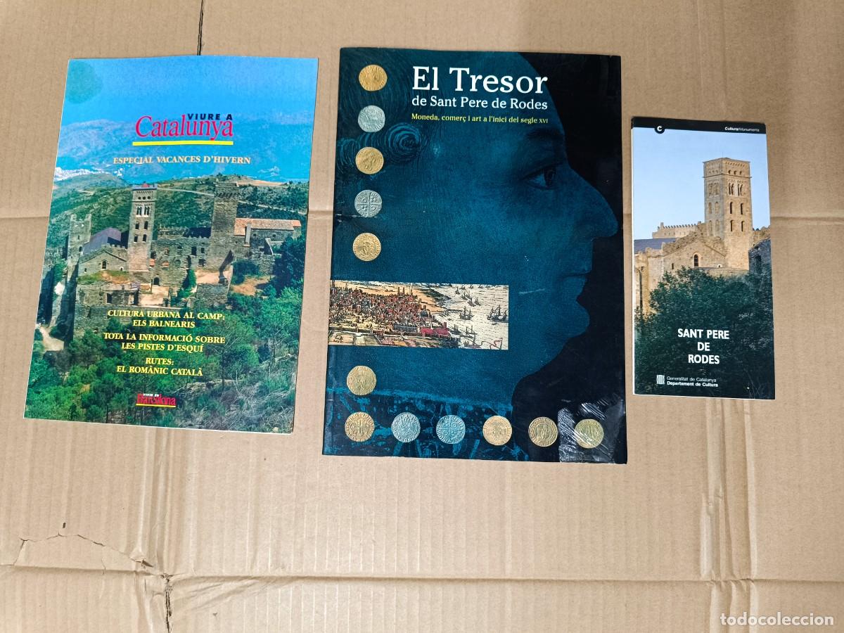 Coleccionismo de Revistas y Peri&oacute;dicos: LOTE DE 2 ANTIGUAS REVISTAS Y 1 FOLLETO, SANT PERE DE RODES, TRESOR, MONEDES, TURISMO CATALUNYA -P3