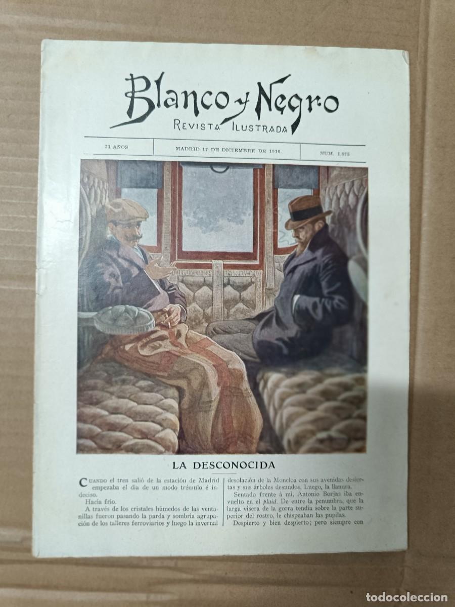 Sammeln von Zeitschriften und Zeitungen: ANTIGUA REVISTA BLANCO Y NEGRO, 1910, VALLVIDRERA, BARCELONA -P3
