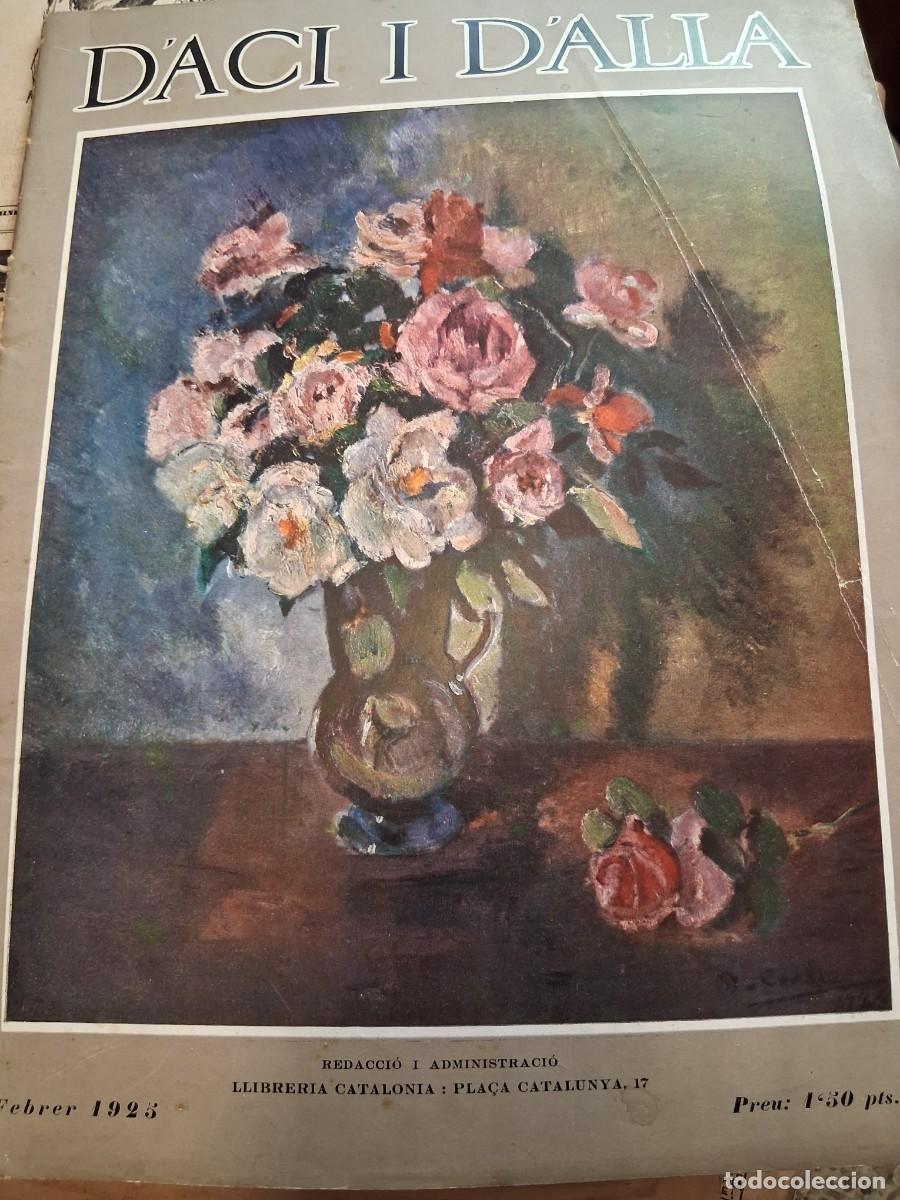 Coleccionismo de Revistas y Peri&oacute;dicos: D&rsquo;ACI i D&rsquo;ALLA (Revista) n&ordm; 86, febrer 1925, Barcelona, Sumari &ldquo;Flors&rdquo; per C Carles, &ldquo;Anna may Wong&rdquo;