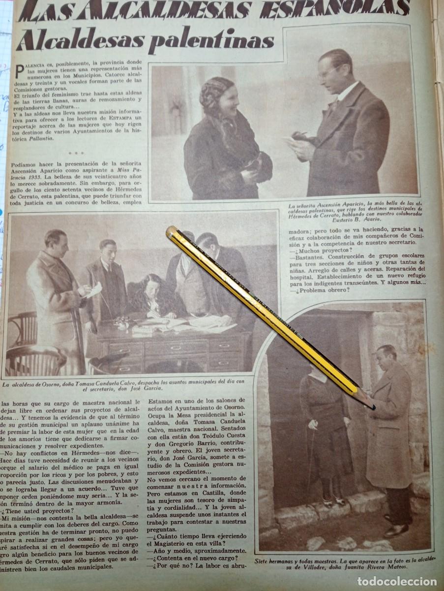 Coleccionismo de Revistas y Peri&oacute;dicos: REVISTA A&Ntilde;O LAS ALCALDESAS DE PALENCIA HERMEDES DE CERRATO OSORNO VILLODRE VILLALACO VILLAGONZALO