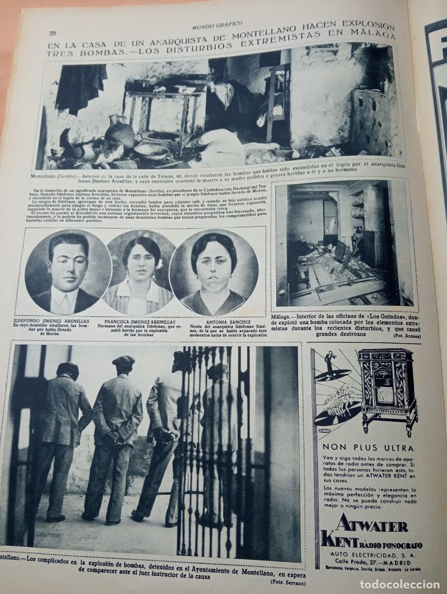 Coleccionismo de Revistas y Peri&oacute;dicos: REVISTA A&Ntilde;O 1932 ANARQUISTA DE MONTELLANO BOMBAS MUSEO HISTORIA NATURAL UNIVERSIDAD DE VALENCIA