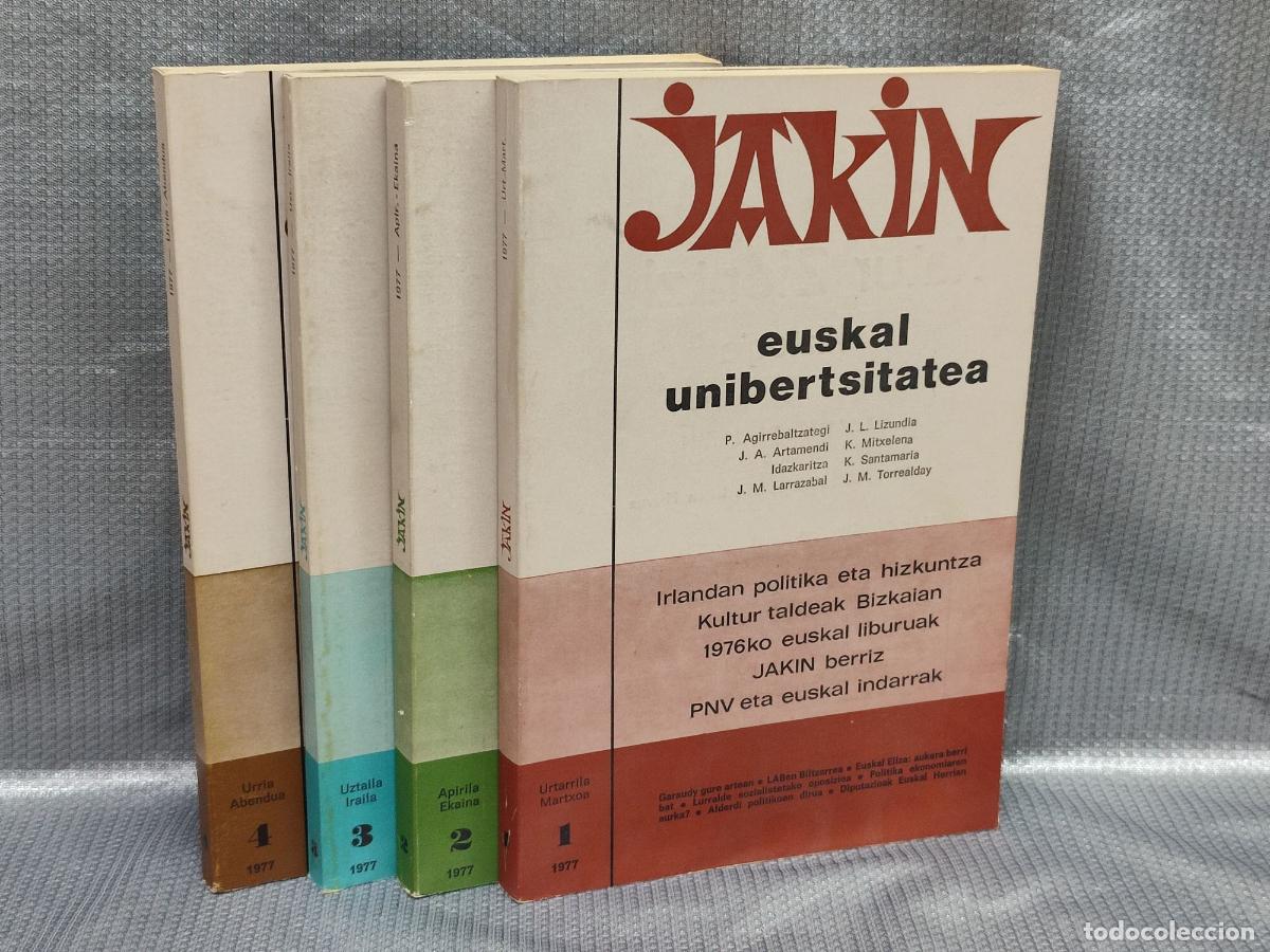 Coleccionismo de Revistas y Peri&oacute;dicos: JAKIN. NUMS. 1 AL 4. 1977. REVISTAS ORIGINALES