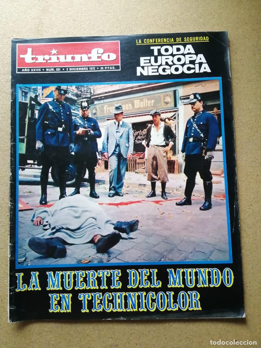 Collezionismo di Riviste e Giornali: REVISTA TRIUNFO (NUMERO 531) LA MUERTE DEL MUNDO EN TECHNICOLOR - TODA EUROPA NEGOCIA -...