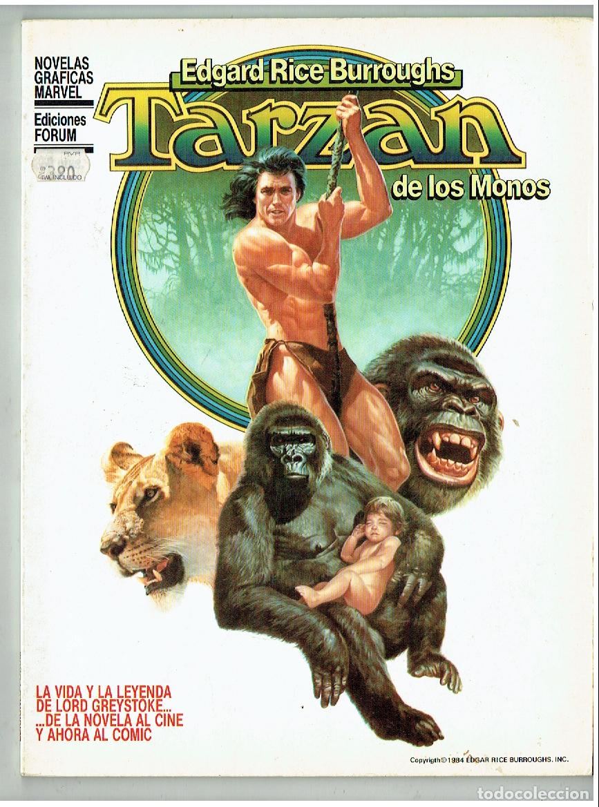 Coleccionismo de Revistas y Peri&oacute;dicos: NOVELA GR&Aacute;FICA MARVEL. TARZ&Aacute;N DE LOS MONOS. EDGARD RICE BURROUGHS. FORUM 1984. (P/C42)