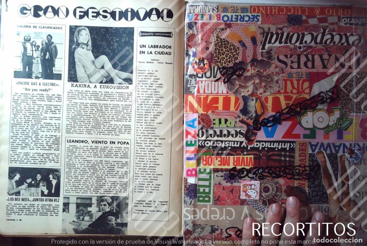 Coleccionismo de Revistas y Peri&oacute;dicos: KARINA EUROVISION BEE GEES LEANDRO PACIFIC GAS AND ELECTRIC