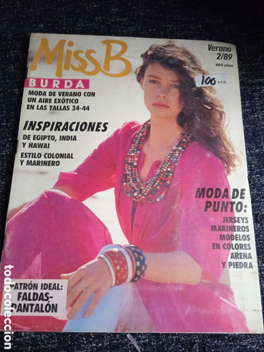 Coleccionismo de Revistas y Peri&oacute;dicos: REVISTA BURDA MISS B N&ordm; 2-89 - VERANO 1989 -MODA - CON PATRONES