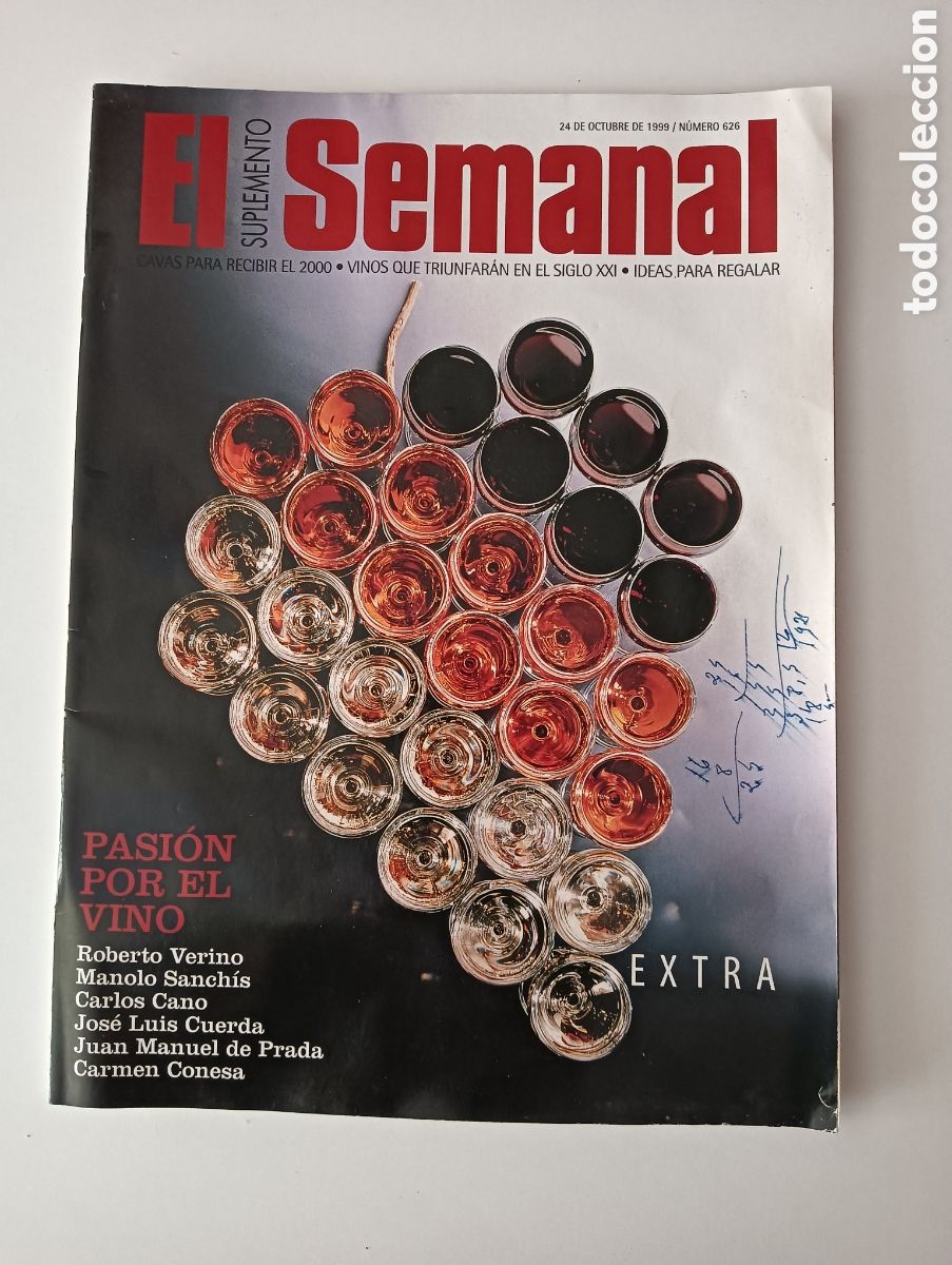 Coleccionismo de Revistas y Peri&oacute;dicos: EL SEMANAL SUPLEMENTO PASION POR EL VINO VINOS QUE TRIUNFARAN EN EL SIGLO XXI N&ordm; 626 OCTUBRE 1999