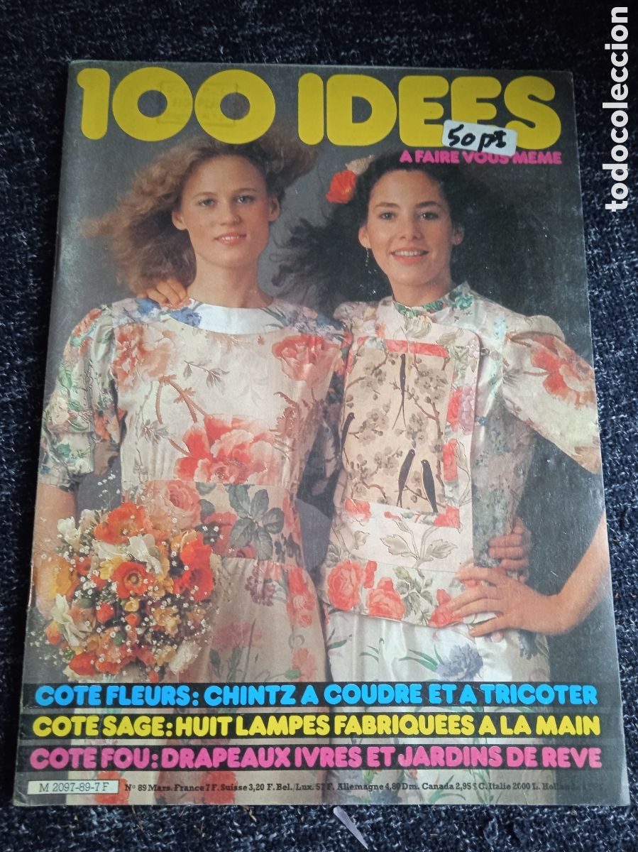 Coleccionismo de Revistas y Peri&oacute;dicos: 100 IDEES N&ordm; 89 ( REVISTA DE MODA EN FRANCES A&Ntilde;OS 80 )
