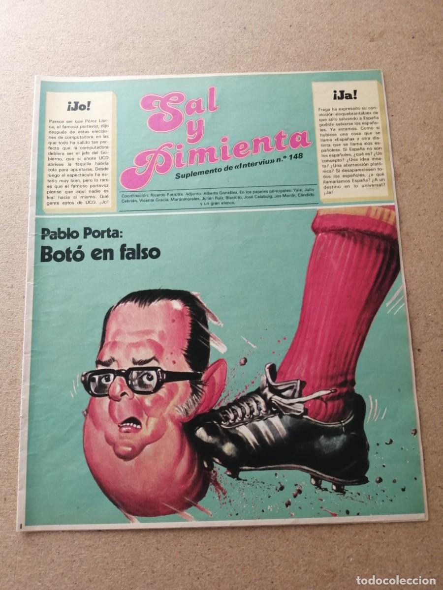 Coleccionismo de Revistas y Peri&oacute;dicos: SAL Y PIMIENTA. SUPLEMENTO DE LA REVISTA INTERVIU (NUMERO 148)